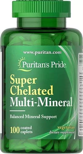 Puritans Pride Multimineral Super Quelado 100 Vege Tabs Sfn