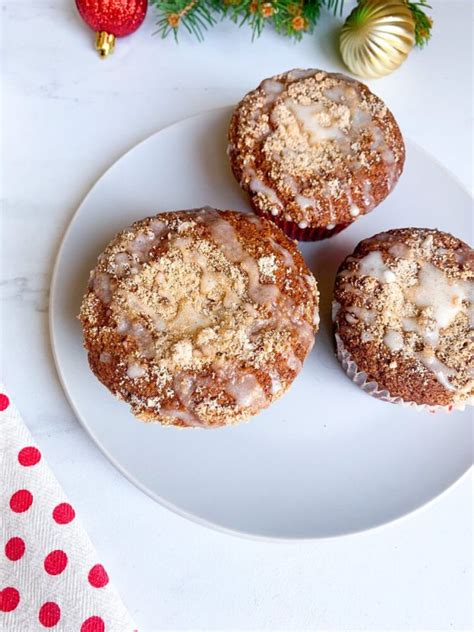 Gingerbread Muffins With Egg Nog Glaze Hiland Dairy