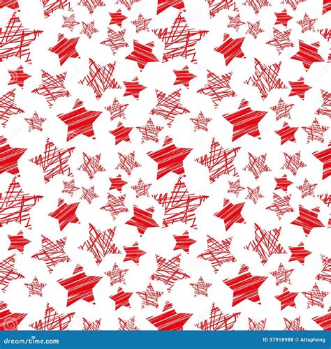 Seamless Red Star Pattern Vector Royalty Free Stock Photos Image