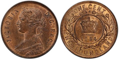 1 CENT 1 CENT 1894 F PIÈCES DE TERRE NEUVE 1894