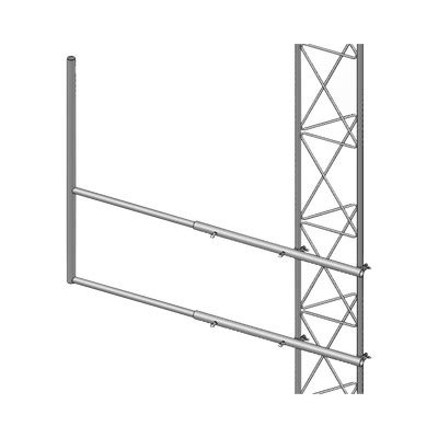 Syscom Towers Sbl Brazo Tipo F Para Torre Stz Electrolitico