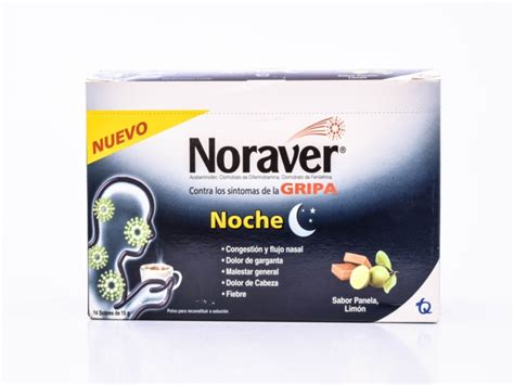 Droguería La Economía noraver gripa noche panela limon sobre de15 gr