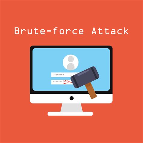 Types Of Cyber Attacks Brute Force Attack 13161450 Vector Art At Vecteezy