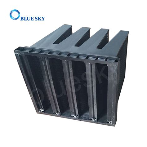 Honeycomb Activated Carbon V Bank Air Filters For Air Conditioner