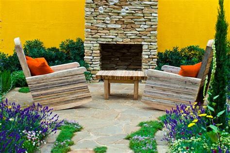 Outdoor Stone Fireplace - Landscaping Network