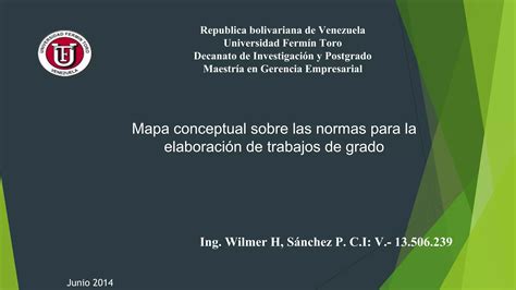 Mapa Conceptual Sobre Las Normas Para La Elaboración De Trabajos De