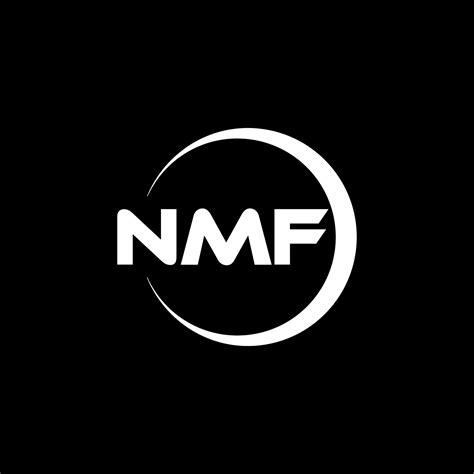 NMF letter logo design in illustration. Vector logo, calligraphy ...