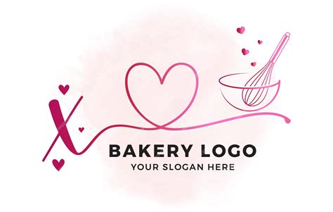 Premium Vector Baking Premade Logo Whisk Bakery Watercolor Logo