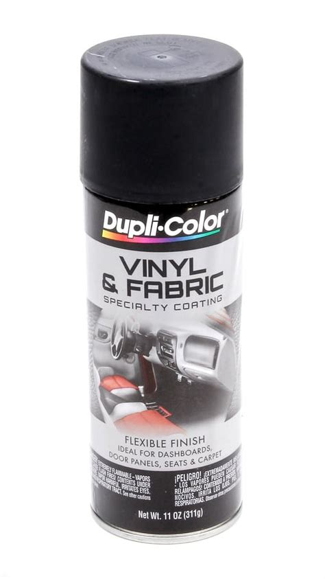 Duplicolor Hvp106 Vinyl And Fabric Spray Paint Flat Black 11 Oz