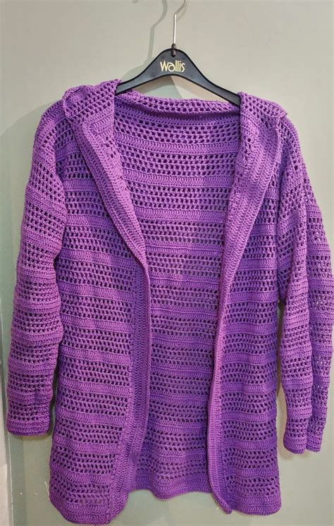 Part 2 Purple Crocheted Summer Cardigan Relentlessly Purple