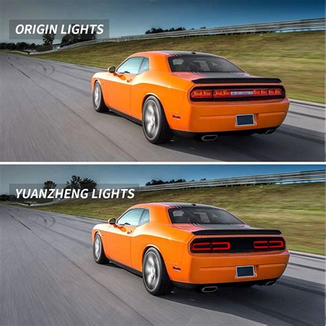 Vland Full Led Tail Lights For Dodge Challenger Coupe 3rd Gen 2008