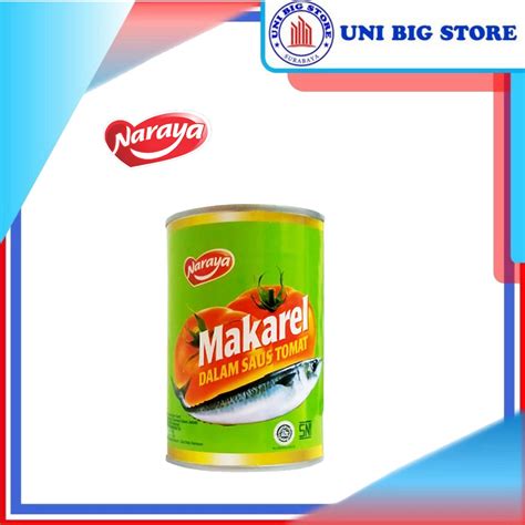 Jual Naraya Makarel Mackerel Saus Tomat Kaleng Gr Shopee Indonesia