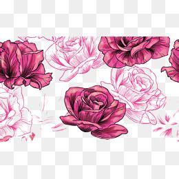 Rose Pattern PNG Classic Floral Grão Imagem PNG e PSD Para Download