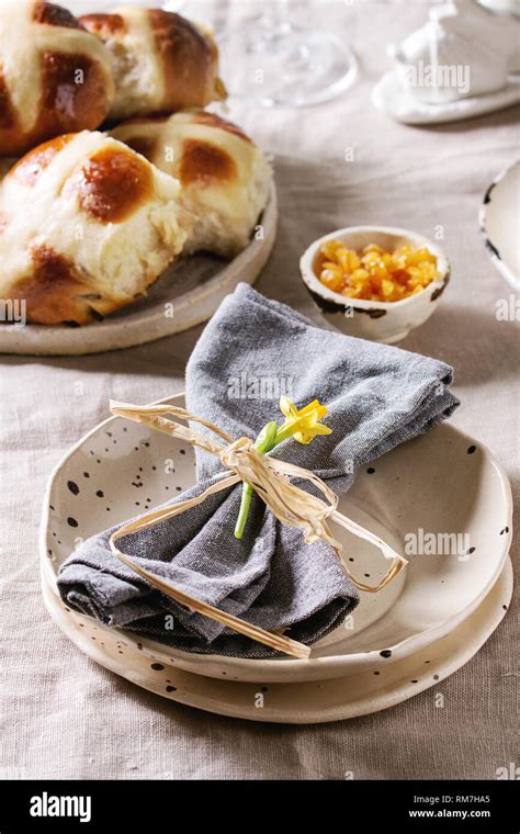 Easter Hot Cross Buns Stock Photo Alamy