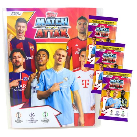 Topps Match Attax Karten Champions League 2023 2024 1 Mappe 3 Boo