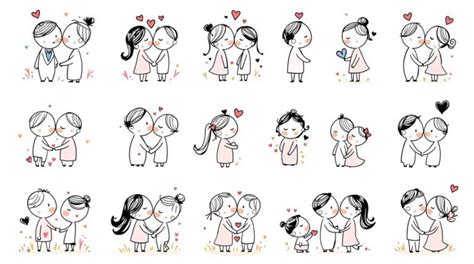 cute doodle couple drawings youll adore christine britton