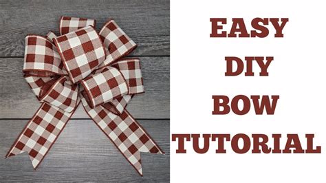 Easy Bow Tutorial Perfect For Wreaths Door Hangers Decor Fall And