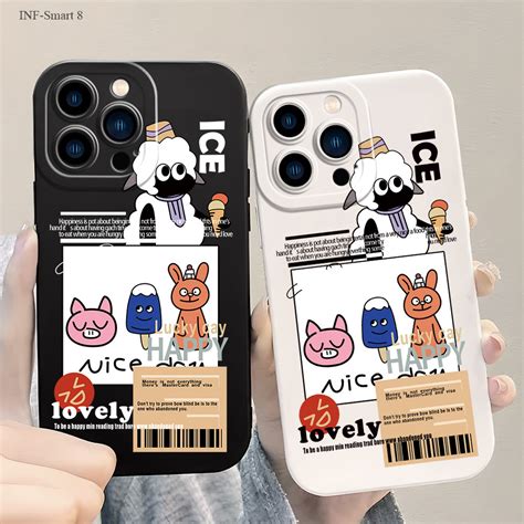 Infinix Smart 8 Hot 20 20C 30 40 40i Tecno Spark Go 2024 Pro เคสซมซง ชมดวงจนทร เคสโทรศพท
