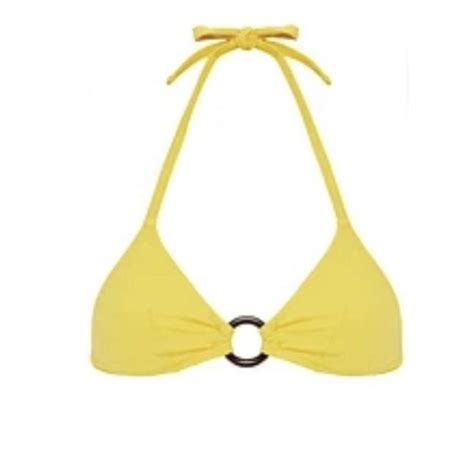 Solid And Striped Mustard Yellow Bikini Top Size XS Depop
