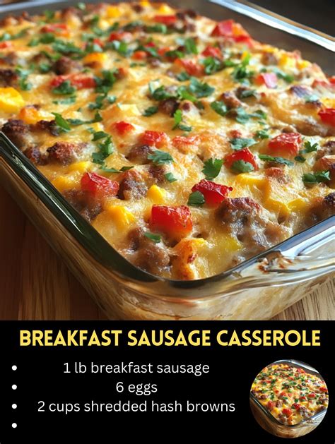 👉Breakfast SausageCasserole – Recipes on a Budget