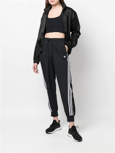 Adidas Originals Zip Up Satin Track Top In Black Modesens