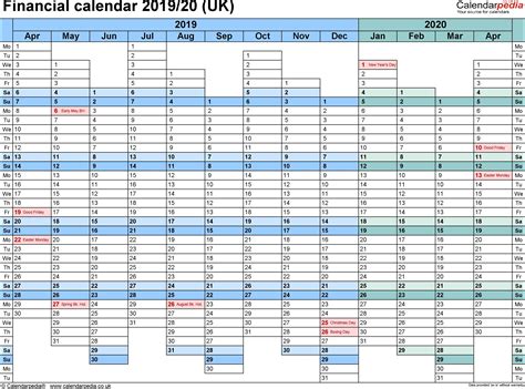 Fiscal Calendar Template | Master Template