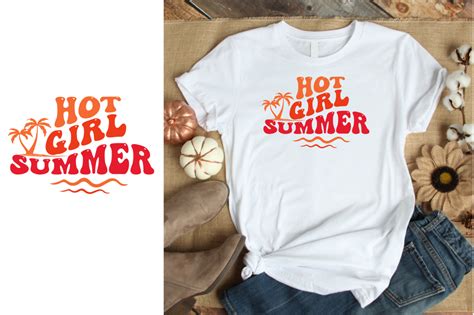Hot Girl Summer Beach Retro Vector Graphic By Rumman Sweety Creative Fabrica