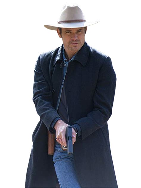 Famous TV Series Timothy Olyphant Justified Coat