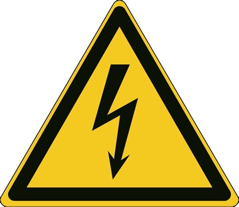 Brady Aluminum ISO Safety Sign Warning Electricity W X H 315 X