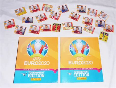 2 X PANINI SAMMEL BILDER ALBUM UEFA EURO 2020 Fußball 1 LEER 1 x 10