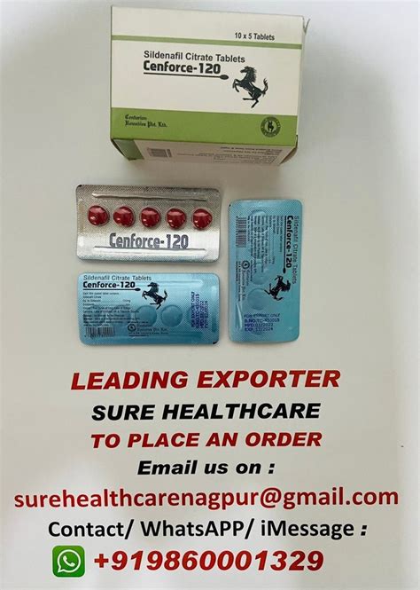 Cenforce 120 Mg Sildenafil At Rs 250stripe Sildenafil Citrate