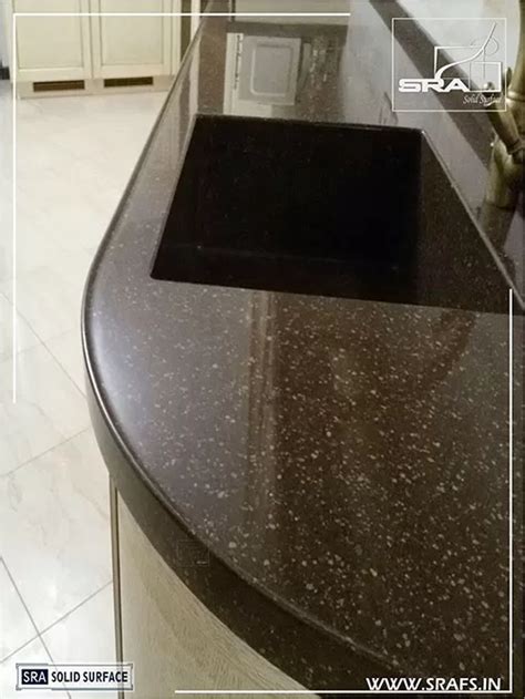 Brown Solid Surface Kitchen Countertop - SRA Solid Surface: Your One-Stop Shop for Corian Solid ...