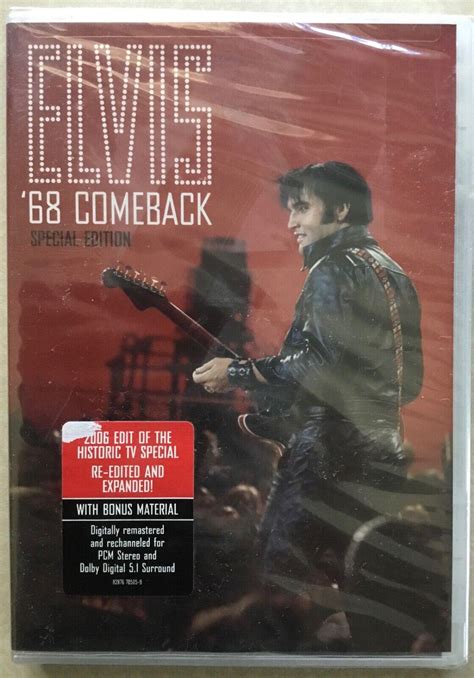 Elvis Presley Elvis 1968 Comeback Sealed Dvd Special Edition