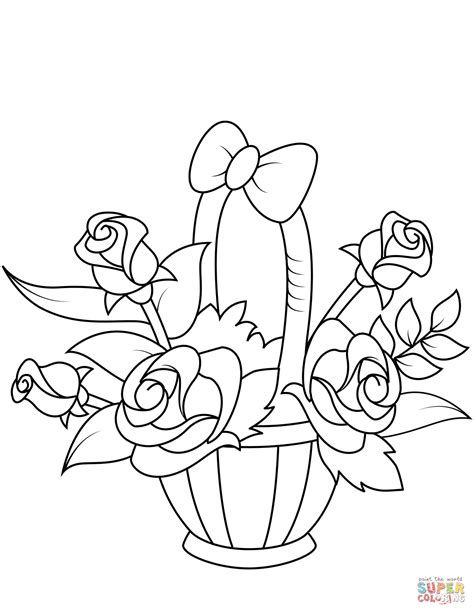 Dibujos De Canastas Con Flores Para Imprimir Dibujos De Colorear Porn