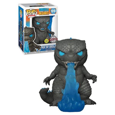 godzilla pop vinyl figure with glow in the dark eyes and blue water ...