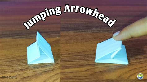 How To Make A Super Jumping Arrowhead Diy Origami Paper Jumping