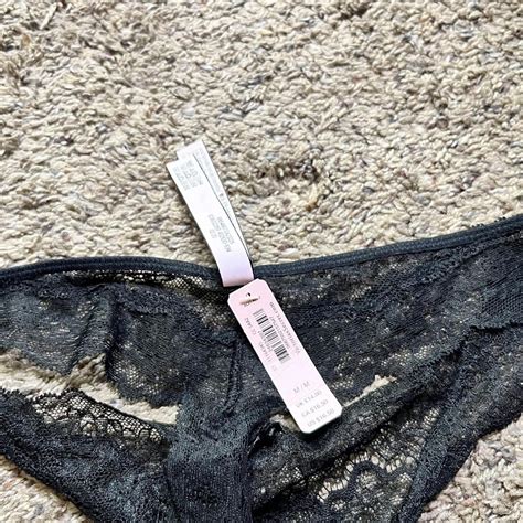 Victorias Secret Black Lingerie Set Free Depop