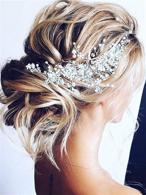 Amazon Unicra Bride Flower Wedding Hair Vine Crystal Bridal Hair