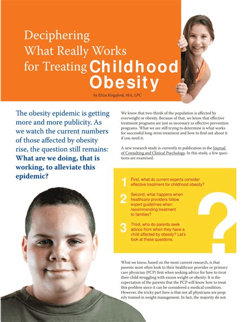 Fillable Online obesityaction Childhood obesity treatments.indd ...