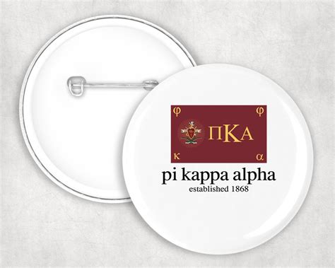 Pi Kappa Alpha Flag Button - Greek Gear