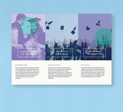 Graduation Brochure Template In Psd Word Illustrator Publisher