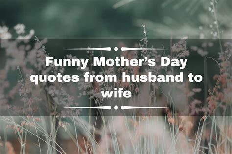 Wife Happy Mothers Day From Husband Funny - bmp-extra