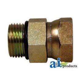 Female NPT Swivel X Male ORB Straight Adapter Worthington Ag Parts