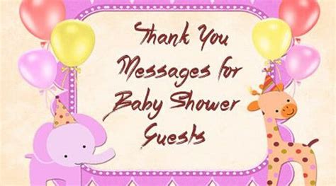 Thank You Messages for Baby Shower Guests