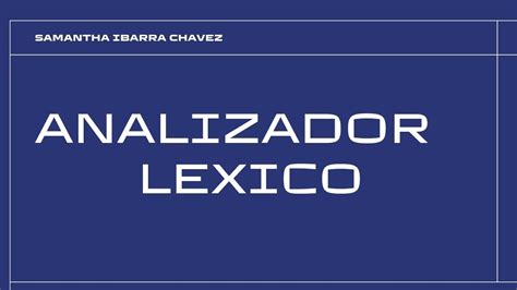 Analizador Lexico En Python YouTube