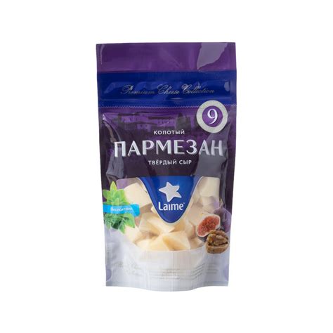 Сыр Laime Пармезан - Калорийность, БЖУ (Белки, Жиры, Углеводы)
