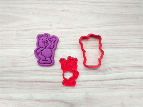 Cute Care Bear Cookie Cutters And Embossers Cake And Etsy