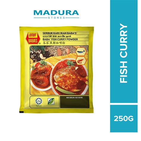 Baba S Fish Curry Powder 250g Shopee Malaysia