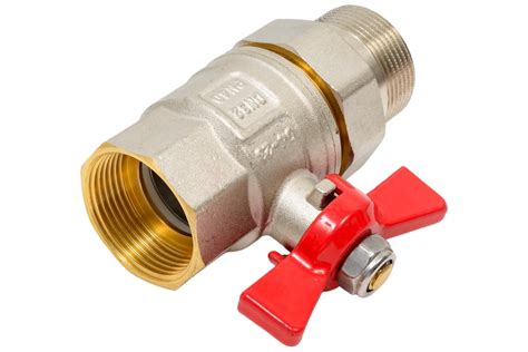Шаровой кран со сгоном MVI американка, бабочка ВН/НАР ДУ 32, 1 1/4" BV ...