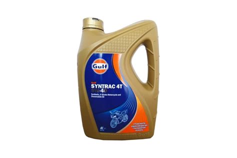 Масло моторное Syntrac 4T (4 л; 5W-40) для 4-тактных двигателей GULF ...